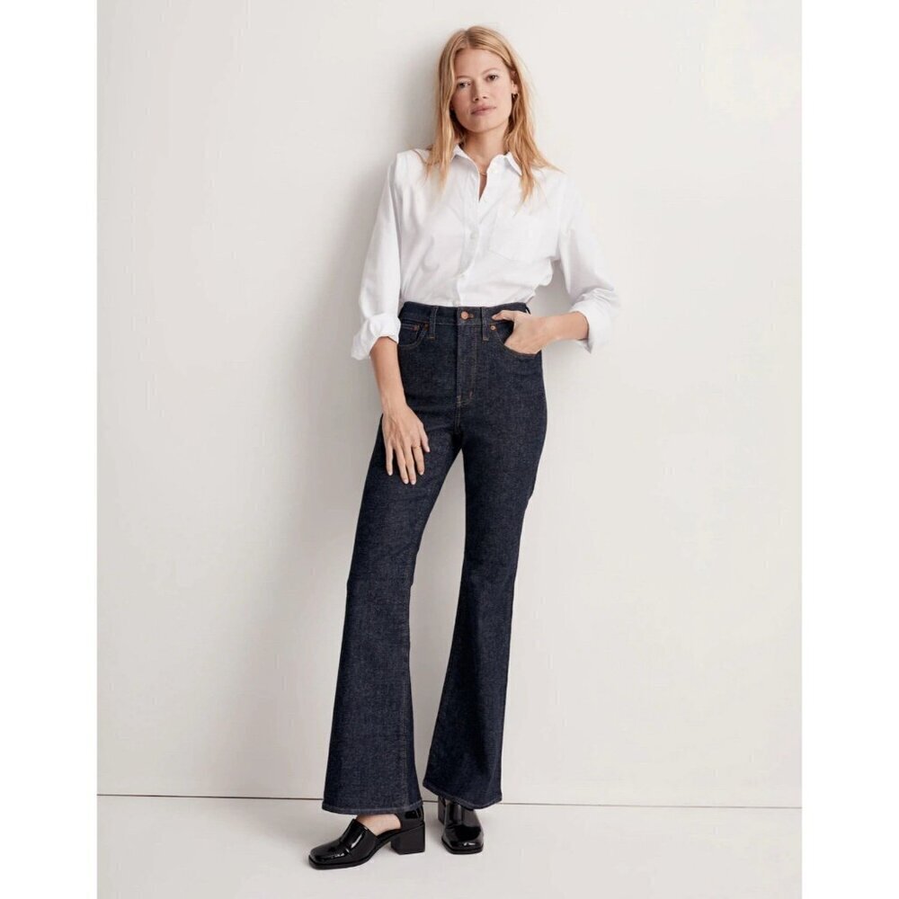 NEW! Madewell The Perfect Vintage Flare Jean Wrenford Wash Blue SZ 33